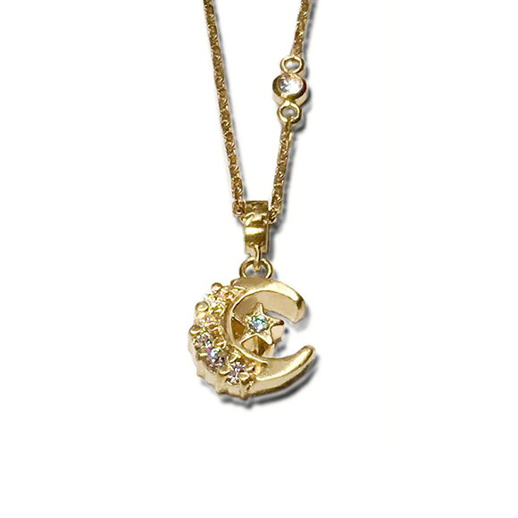 PETITE CRECENT MOON NECKLACE